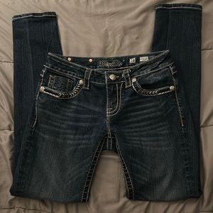 Miss Me Jeans- Dark Wash Low Rise Signature Skinny~⭐️